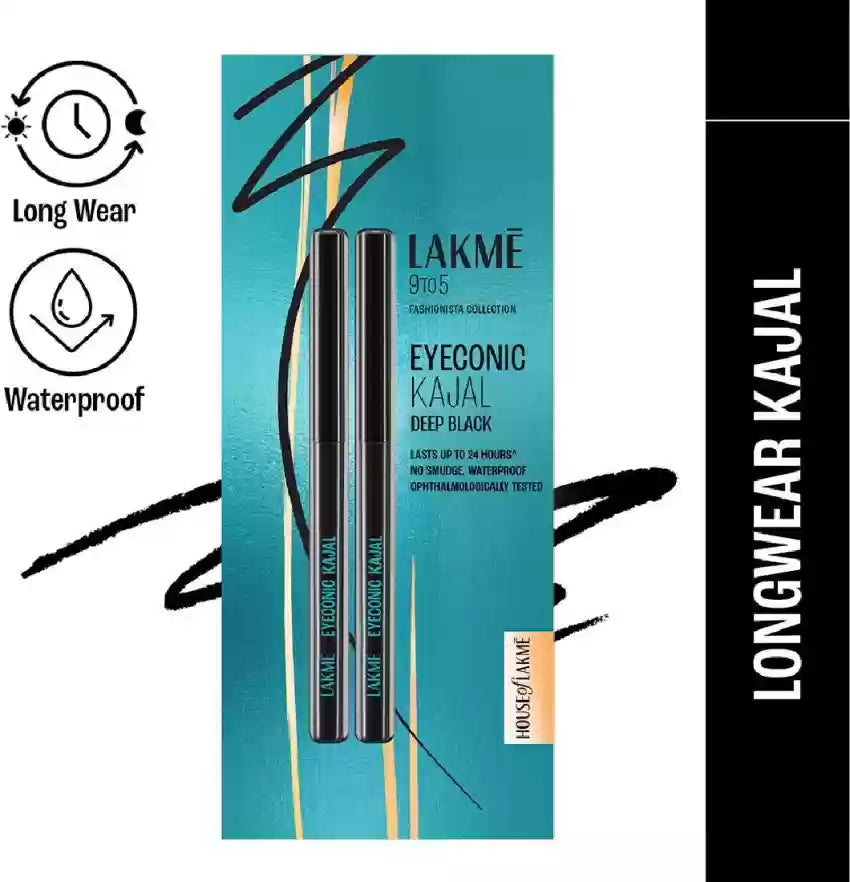 Make Up Lakme Eyeconic Kajal (Twin Pack) 3.5gm