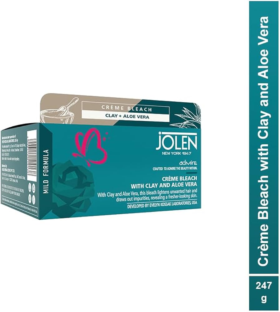 Face Cream Jolen Bleach Crème Clay & Aloe Vera 247gm