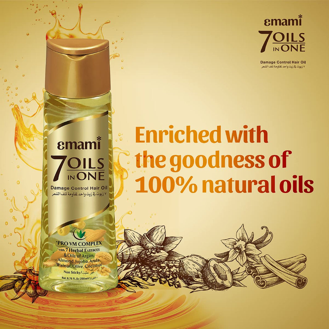 Hair Oil Emami 7 Oils in One Non Sticky 200ml