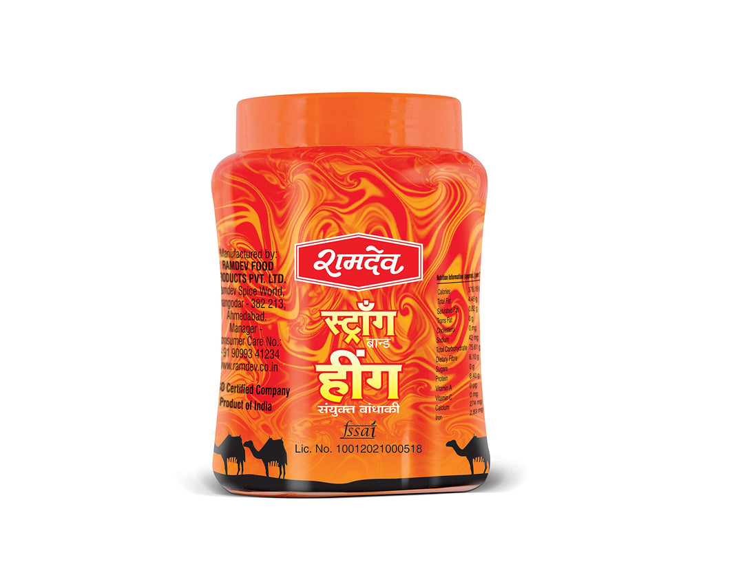 Hing Ramdev Hing (Strong) (Orange) 100gm