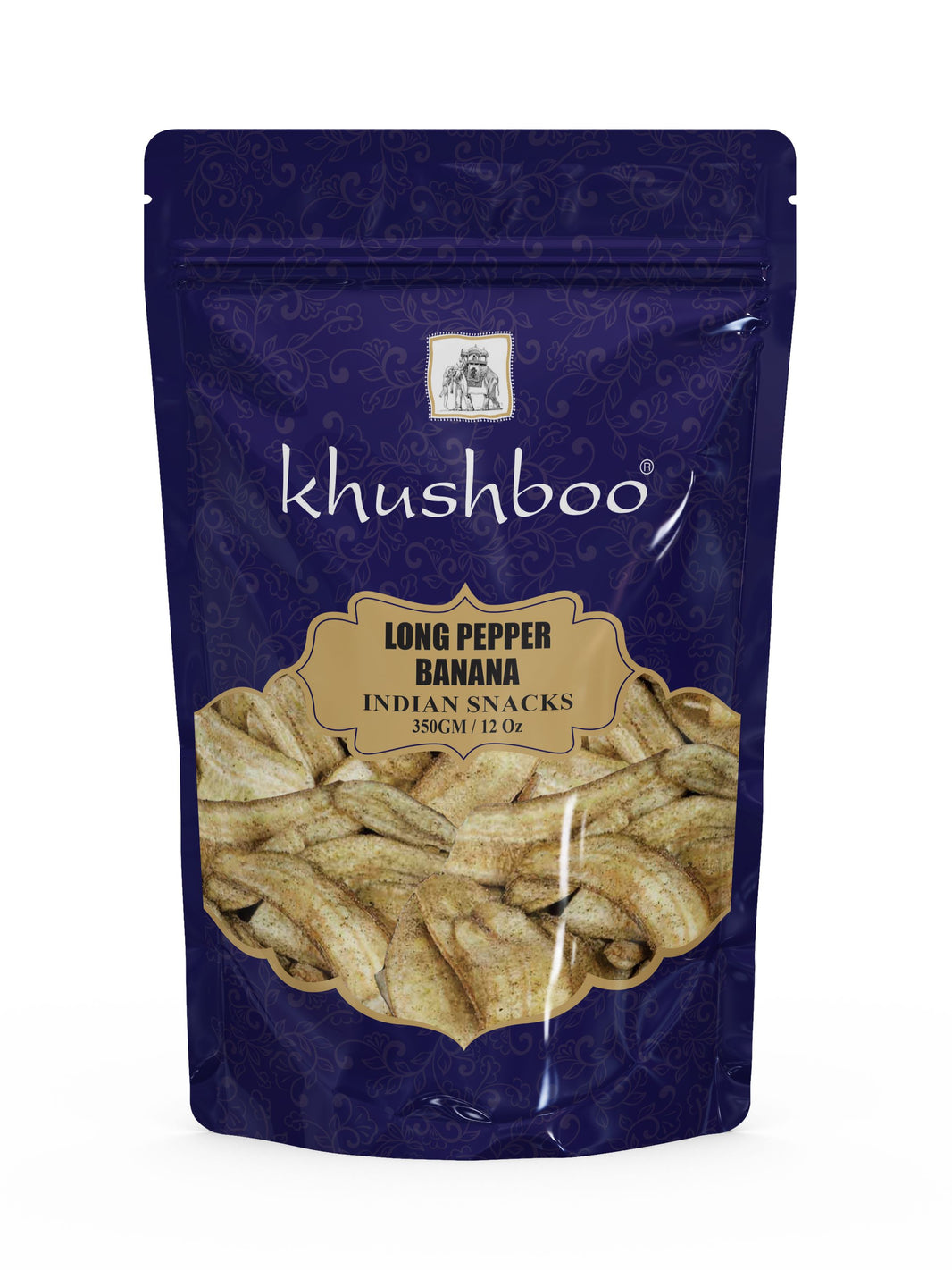 Khushboo Banana Chips (Long Cut) (Pepper) 350gm
