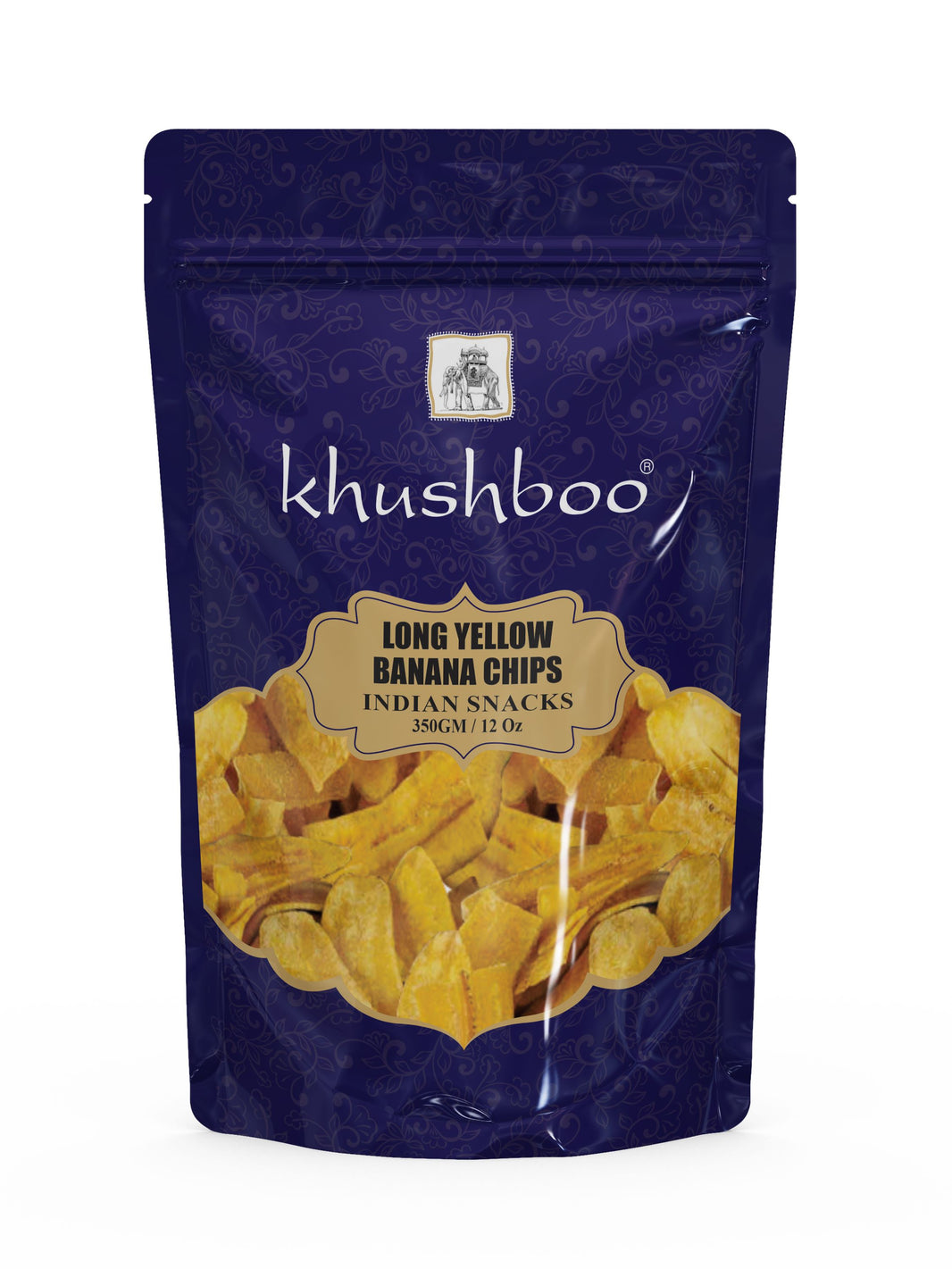 Khushboo Banana Chips (Long Cut) (Yellow) 350gm
