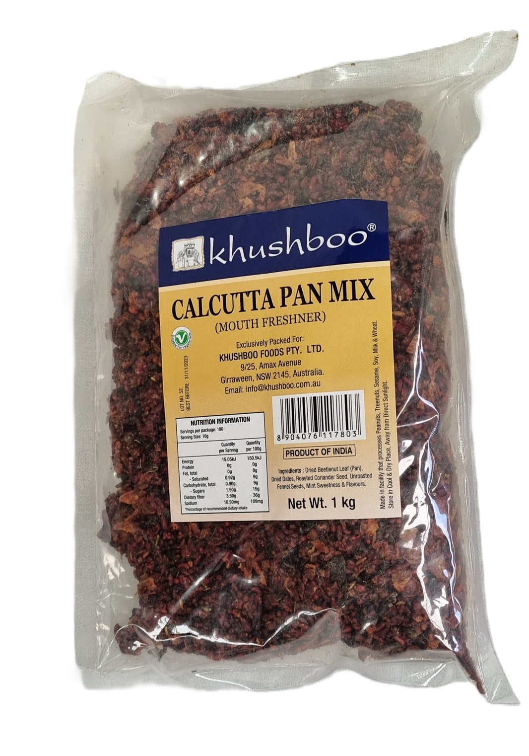 Khushboo Calcutta Pan Mix 1kg (With Khajoor Pcs)