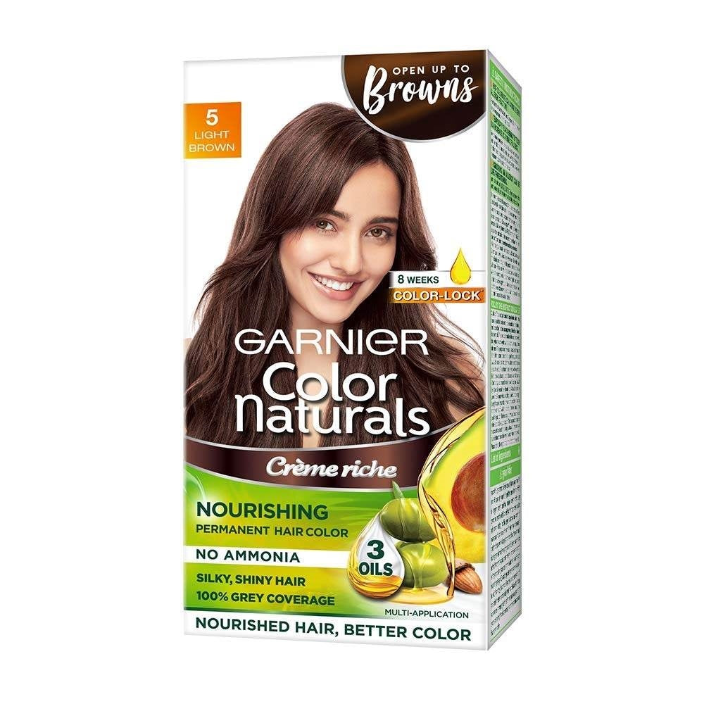 Hair Colour Garnier Colour Naturals Crème No.5 (Light Brown) 70ml + 60gm
