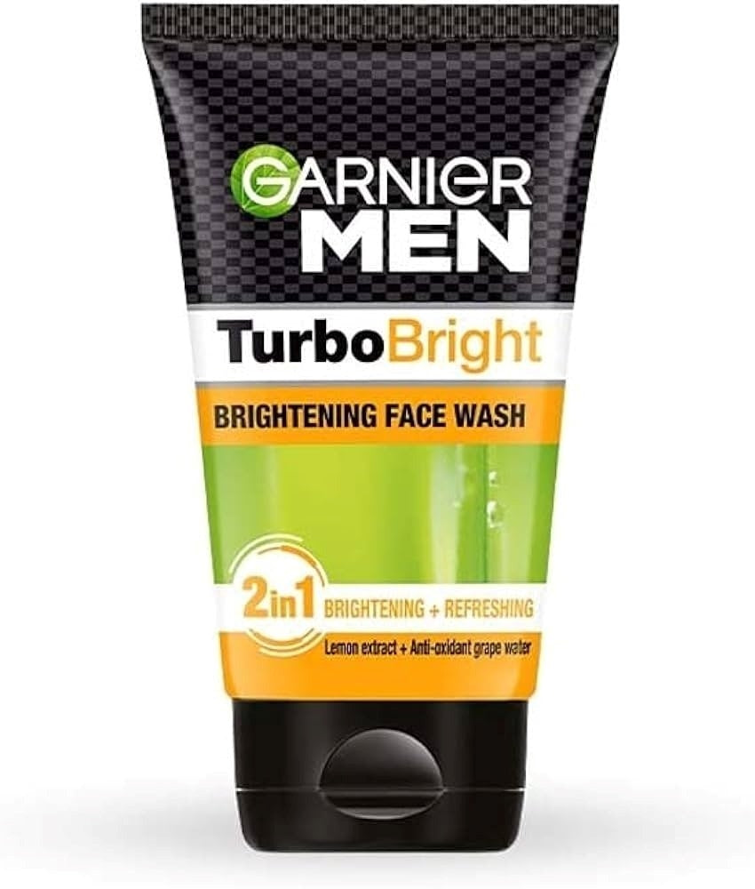Face Wash Garnier Men Turbo Bright Brightening 100gm