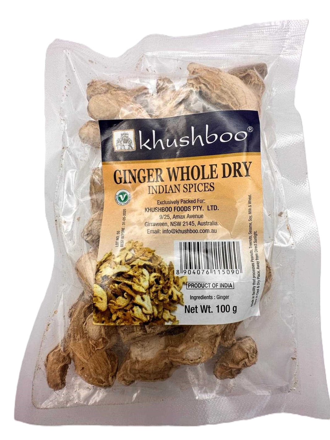Khushboo Ginger Whole Dry100gm