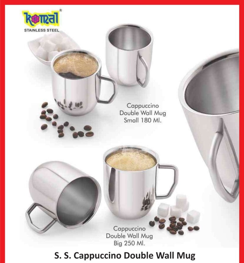 Komal S.S. Double Wall Cappuccino (Small Mug)
