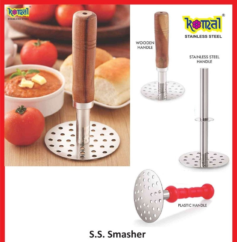 Komal S.S. Smasher with Wooden Handle (4inch)