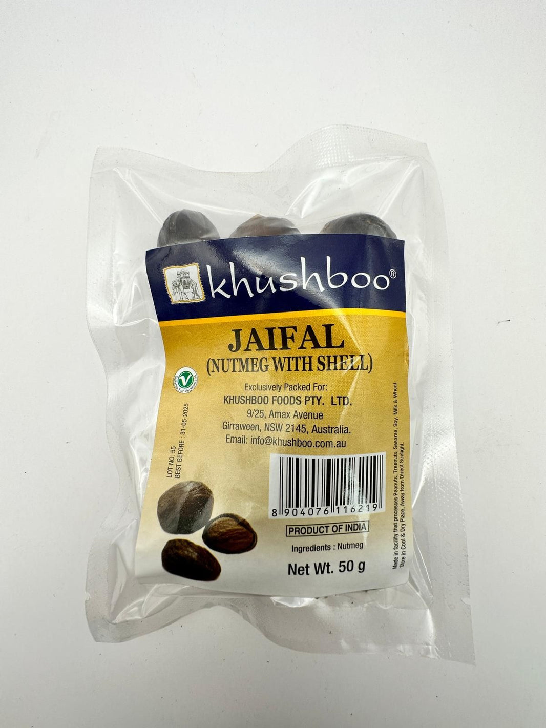 Khushboo Nutmeg with Shell 50gm