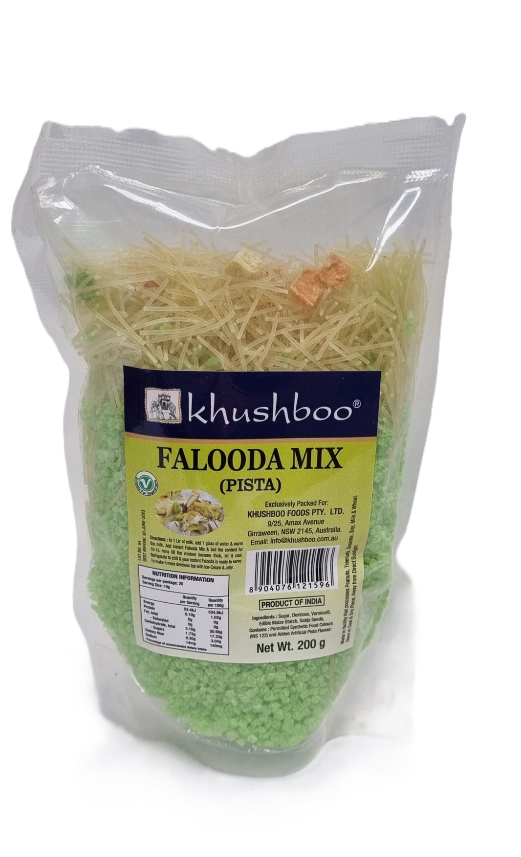 Khushboo Falooda Mix (Pista) 200gm