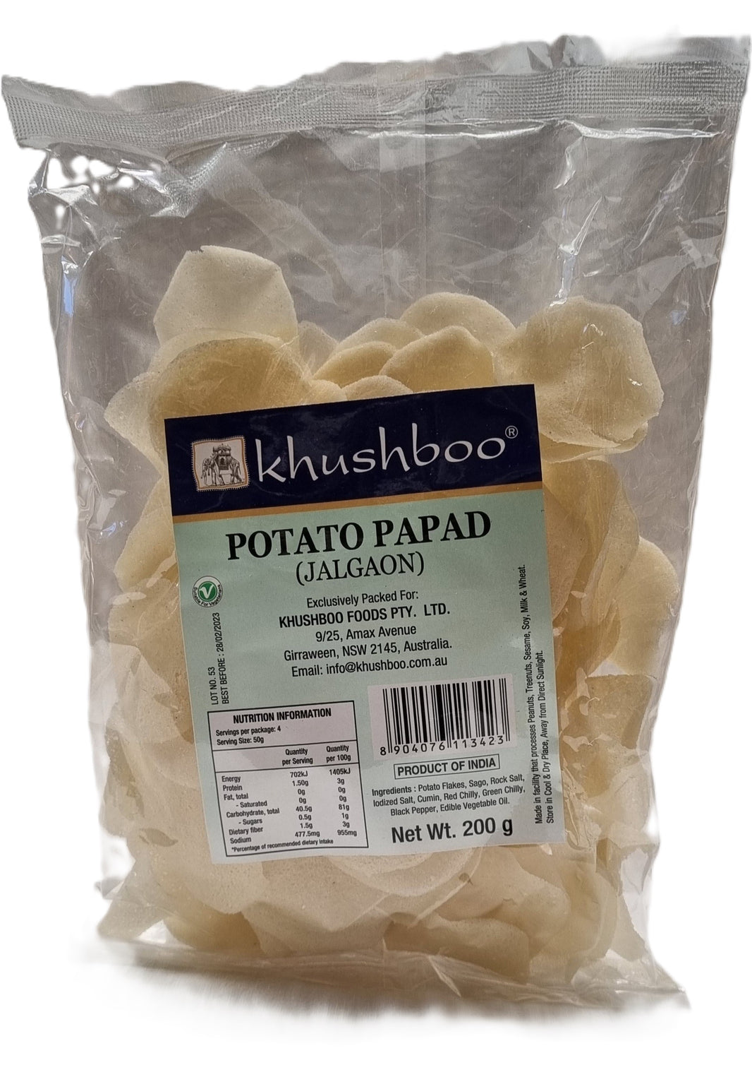 Papad Khushboo Potato (Fasting) 200gm