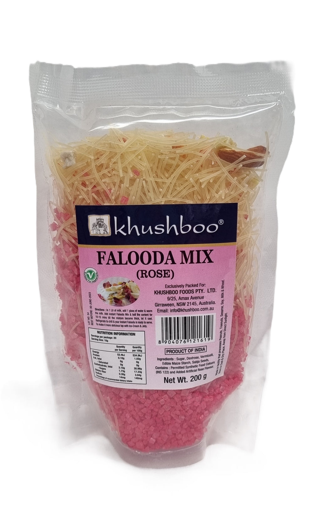 Khushboo Falooda Mix (Rose) 200gm