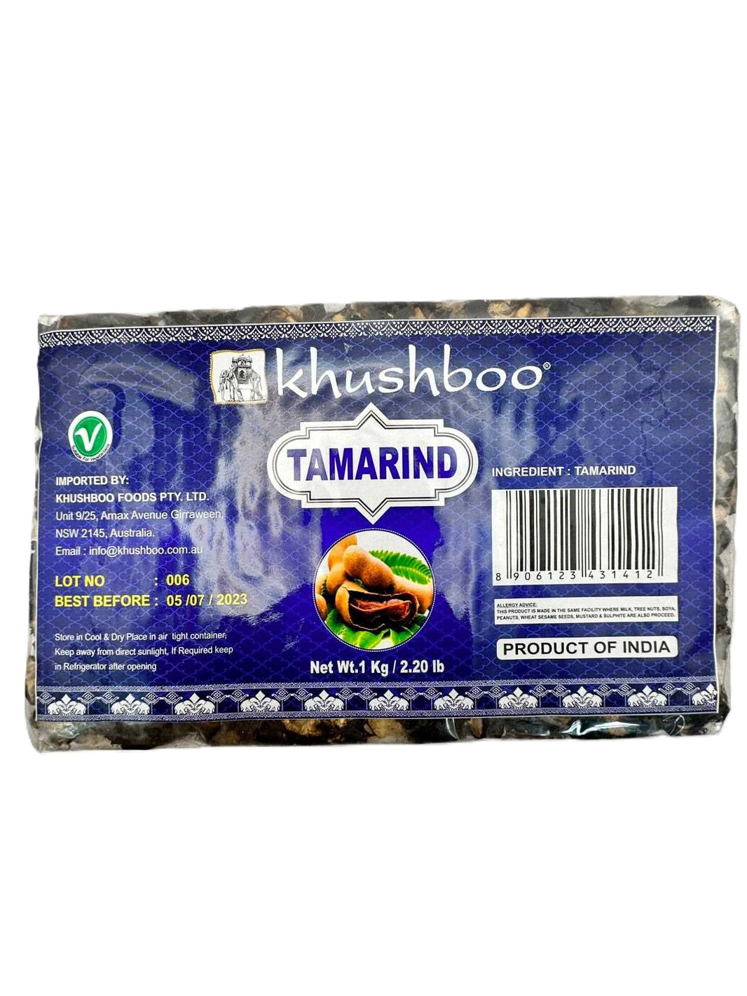 Khushboo Tamarind Block (Dry) 1kg