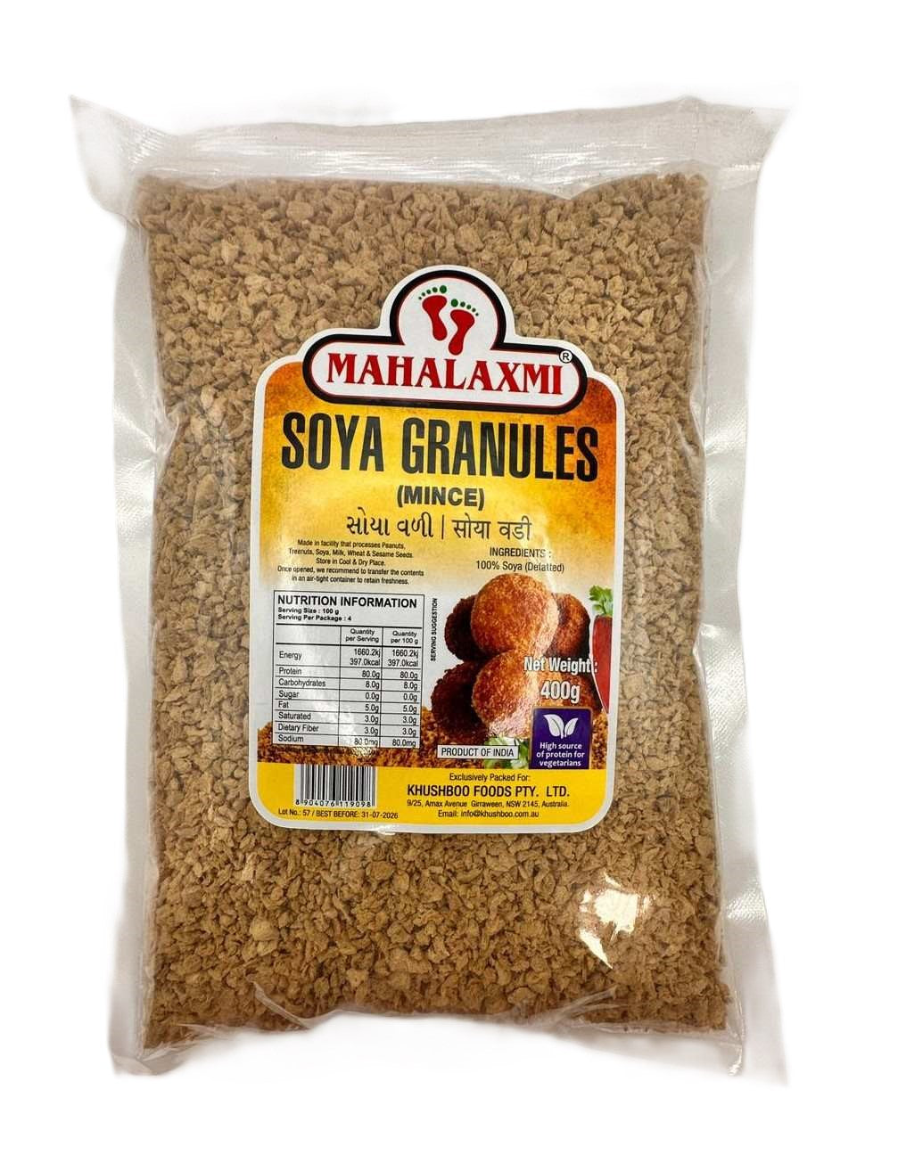 Vadi Mahalaxmi Soya Granules (Mince) 400gm