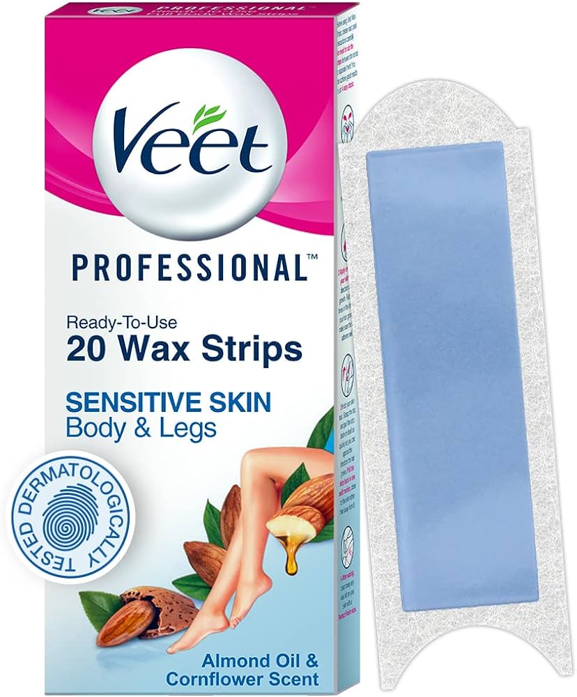 Hair Removal Veet Full Body Waxing Kit Sensitive Skin 20strips