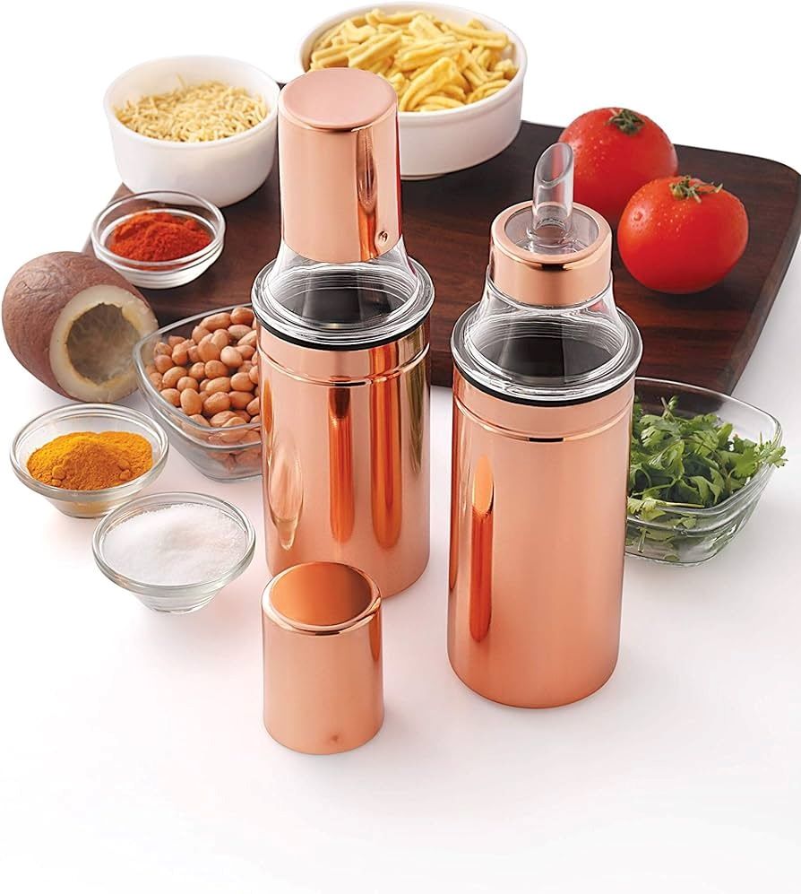 Komal Oil Dispenser (500ml) [Copper Finish]
