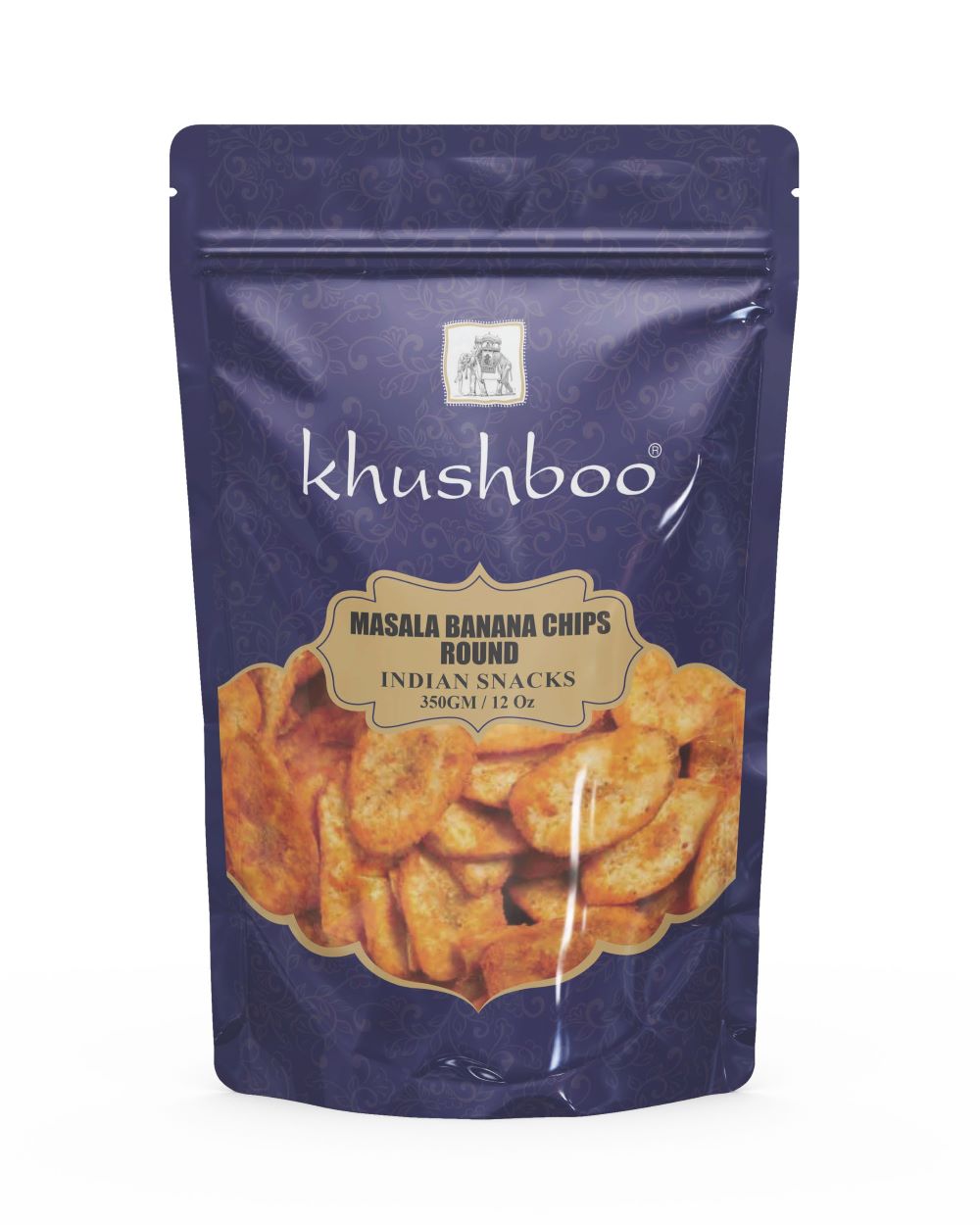 Khushboo Banana Chips Masala (Round) 350gm