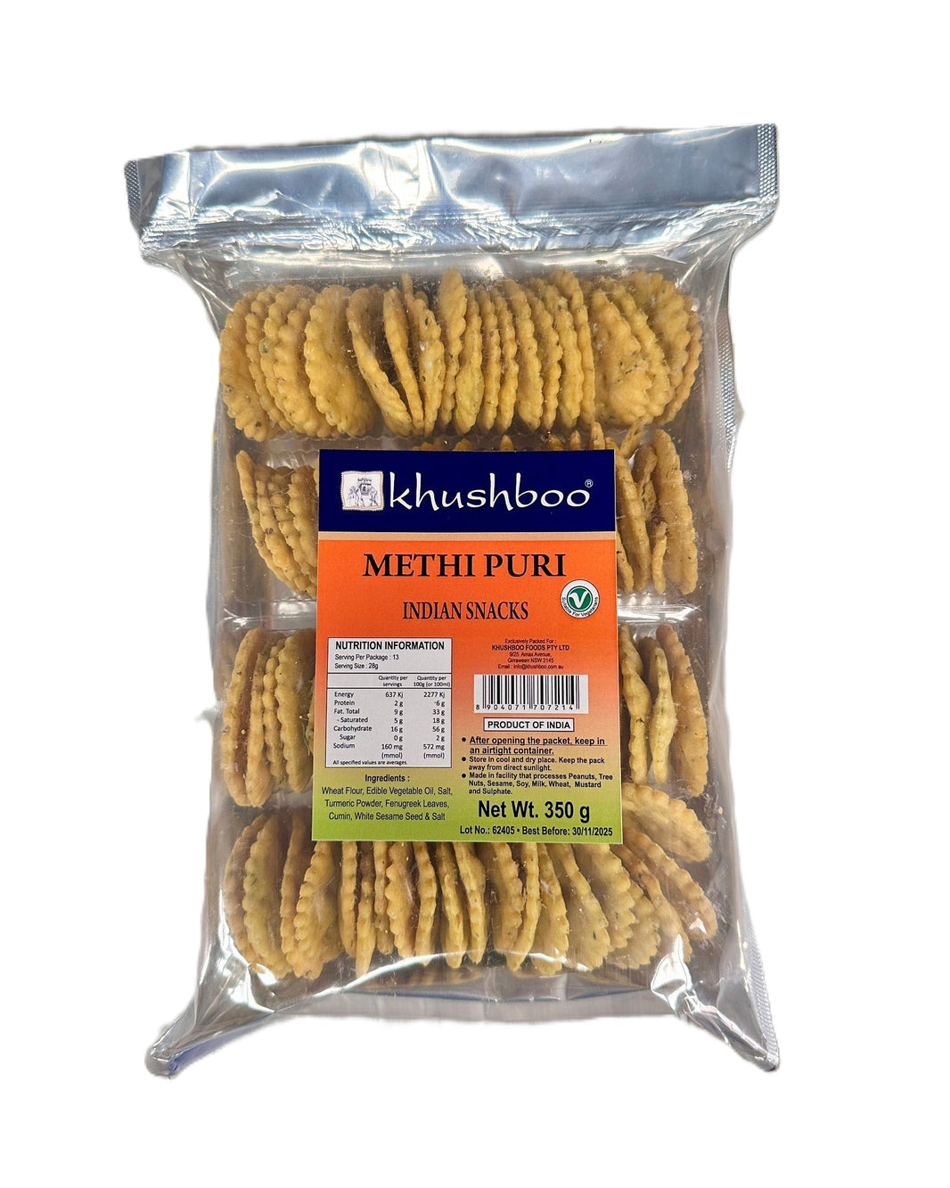 Khushboo Methi Puri 350gm