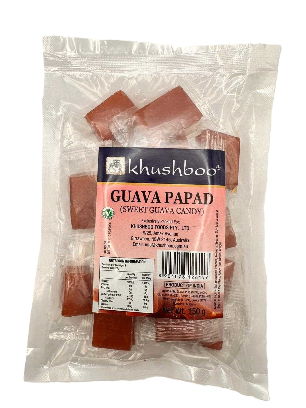 Khushboo Guava Papad (Candy Style Small Cube) 150gm