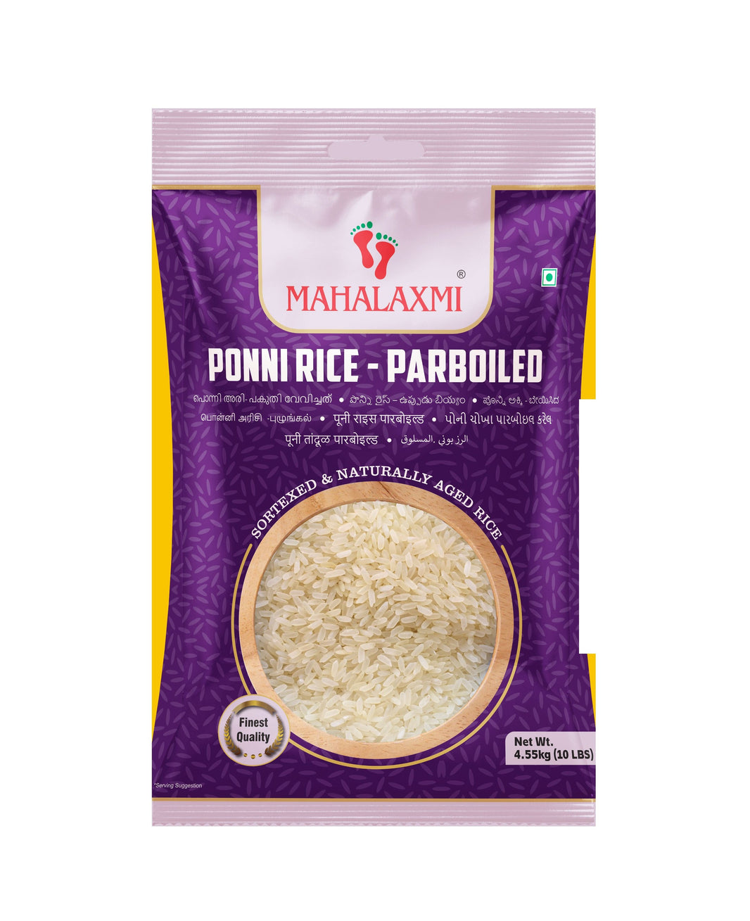 Mahalaxmi Ponni Rice - Parboiled 4.54kg