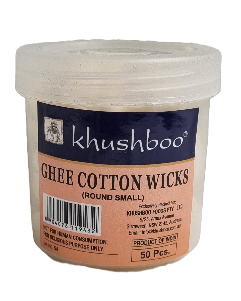 Ready Ghee Wicks (Round) 50 Pcs