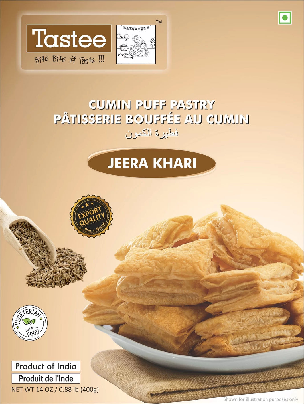 Khari Tastee Oven Treat (Simply Jeera) 200gm